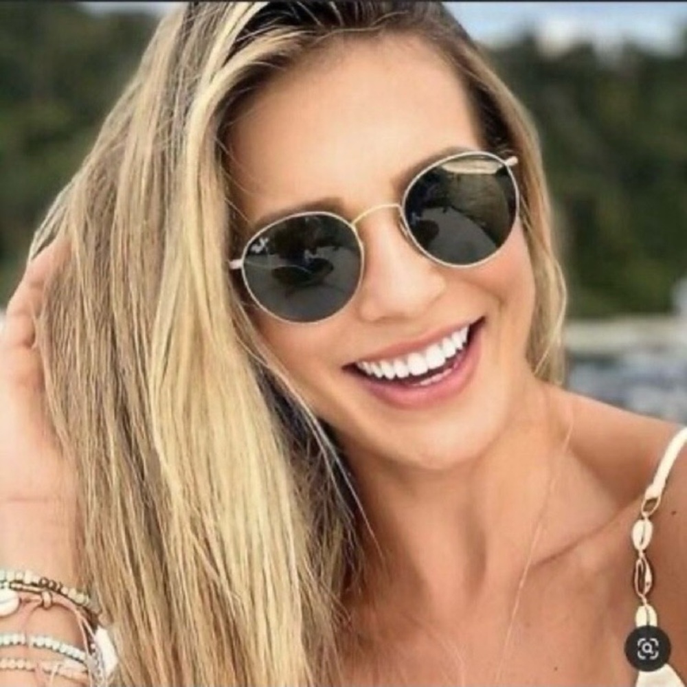 Ray-Ban round flat Polarized Sunglasses